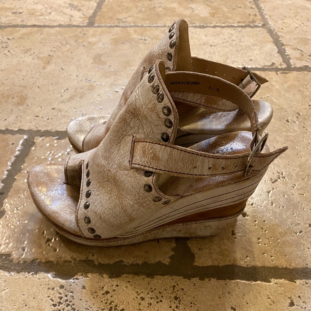 Bed Stu cobbler series wedge sandal